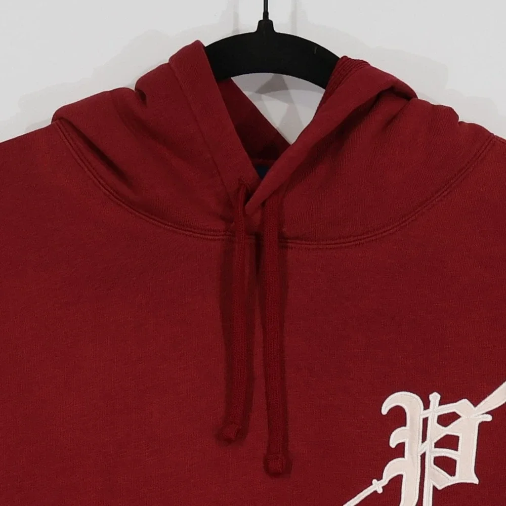 Polo Ralph Lauren Vintage Rowing Hoodie Mens M Burgundy Collegiate Preppy NWT